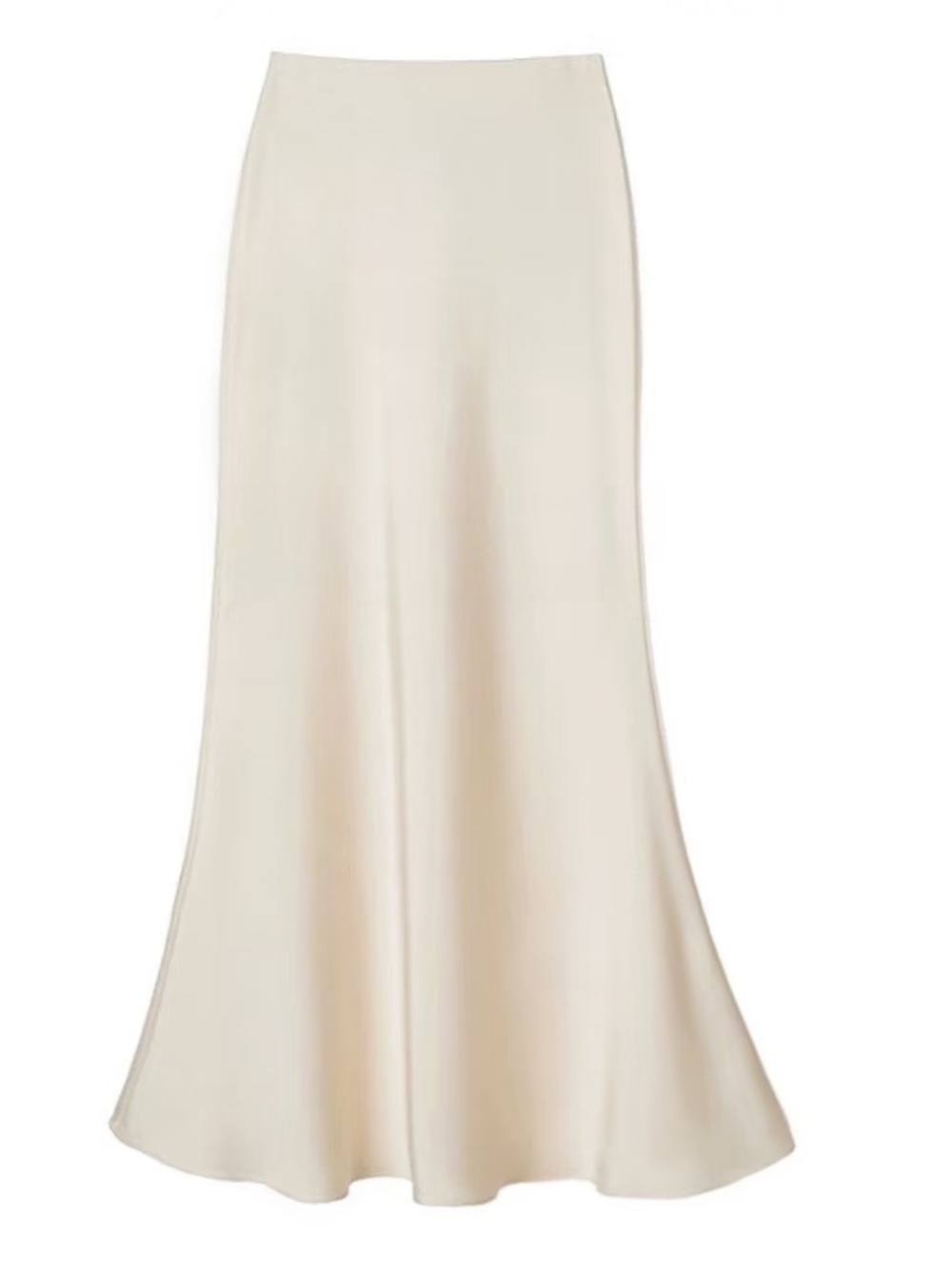 Women's Cream Flared Skirt